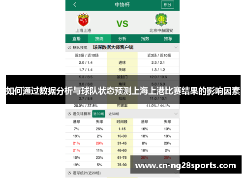 如何通过数据分析与球队状态预测上海上港比赛结果的影响因素