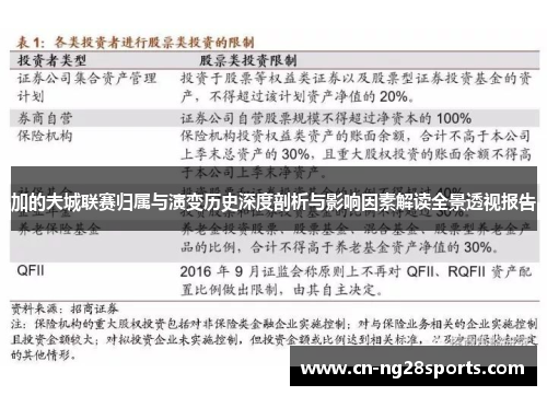 加的夫城联赛归属与演变历史深度剖析与影响因素解读全景透视报告